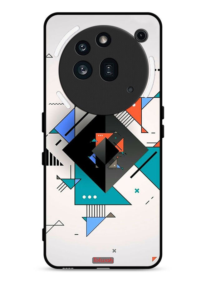 Tolwak Nothing Phone (3a) Pro Protective Case Cover Square And Triangle Shapes Abstract Pattern - Image 1