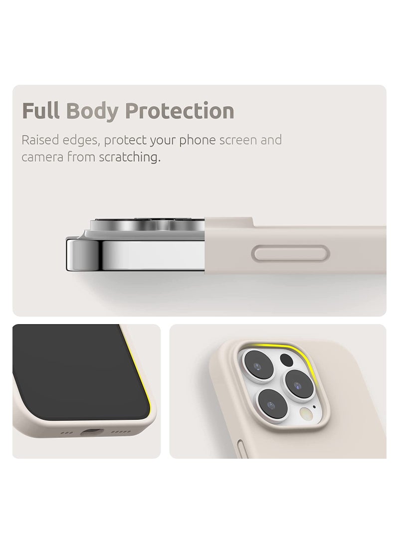 حافظة مغناطيسية مصممة لجهاز iPhone 14 Pro Max بحجم 6.7 بوصة (2022)، متوافقة مع MagSafe، حافظة هاتف من السيليكون السائل لجهاز iPhone 14 Pro Max - Image 3