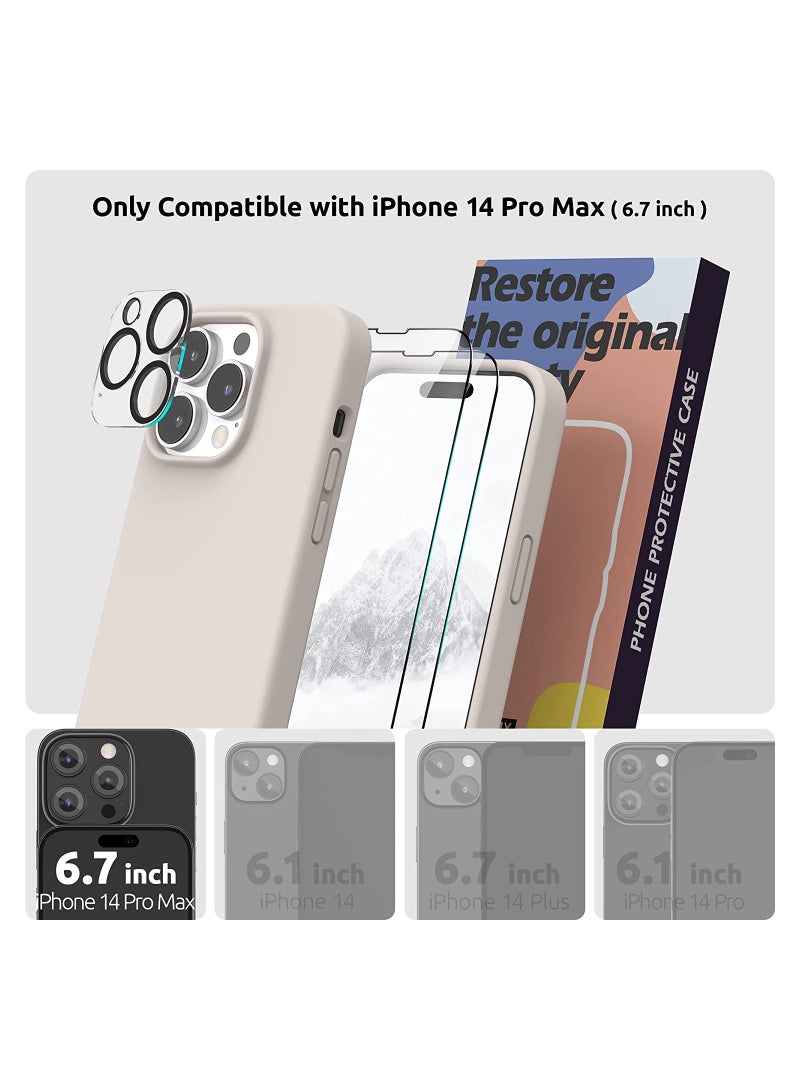 حافظة مغناطيسية مصممة لجهاز iPhone 14 Pro Max بحجم 6.7 بوصة (2022)، متوافقة مع MagSafe، حافظة هاتف من السيليكون السائل لجهاز iPhone 14 Pro Max - Image 2