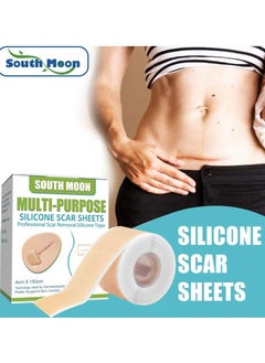 HAVEN Silicone Scar Patch，Silicone Scar Patch Fade Scars Efficient Cosmetic Scar Removal for Cesarean Section Burn Scars，Efficient Beauty Scars Removal，Painless Tape Roll(4cm X 1.5m)  - Image 1