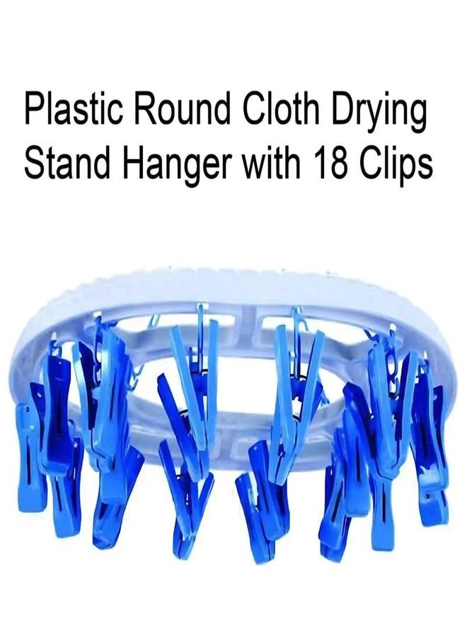 Drumstone (𝐋𝐢𝐦𝐢𝐭𝐞𝐝 𝐓𝐨𝐝𝐚𝐲 Multipurpose Folding Clothes Drying Hanger with 18 Clips, Space-Saving Rack for Baby Clothes, Undergarments, Socks & Towels 𝟏𝟓 𝐘𝐞𝐚𝐫𝐬 𝐖𝐚𝐫𝐫𝐚𝐧𝐭𝐲 - Image 2