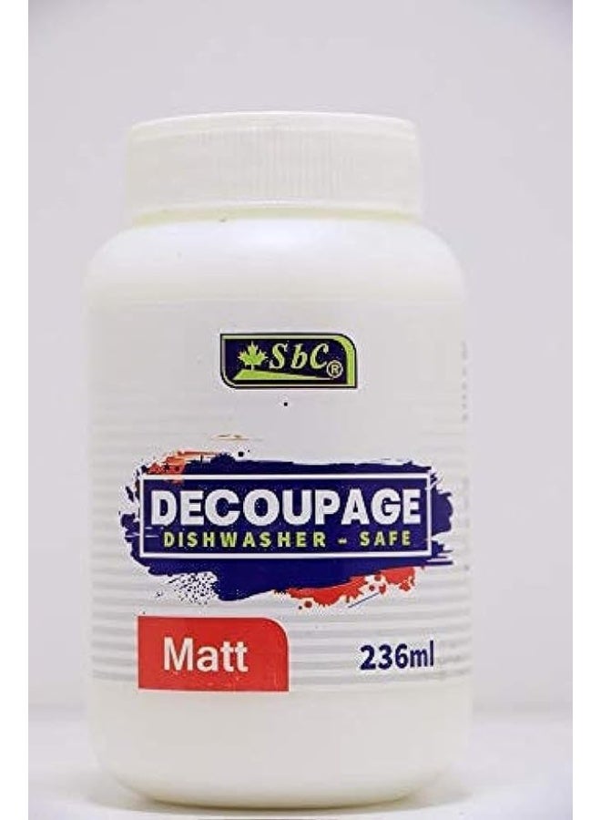 SBC DECOUPAGE MATT FINISH 236ML - Image 1