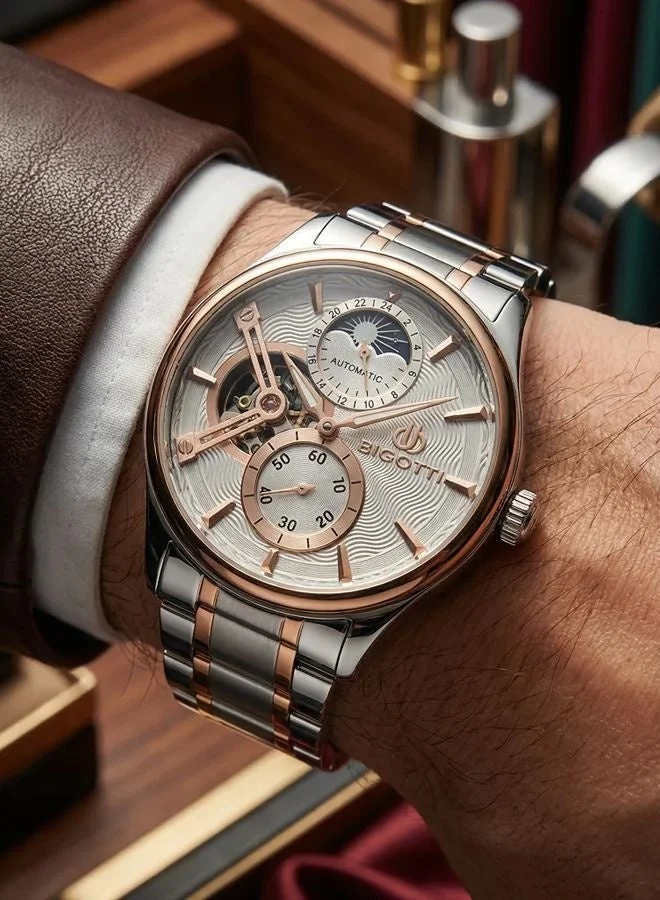 BIGOTTI Bigotti - Raffinato Men Watch | Stainless SteelSteel Case | Analog | Round Dial | Mineral Glass | Automatic | Water Resistant 50 Meters