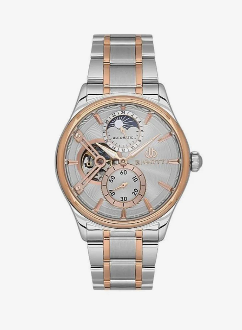 BIGOTTI Bigotti - Raffinato Men Watch | Stainless SteelSteel Case | Analog | Round Dial | Mineral Glass | Automatic | Water Resistant 50 Meters