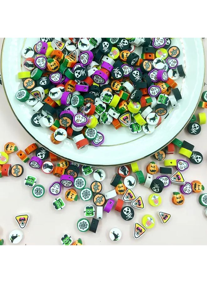 Halloween Style 01 Soft Clay Beads 50pcs DIY Jewelry Making Kit For Bracelets Necklaces - Image 2