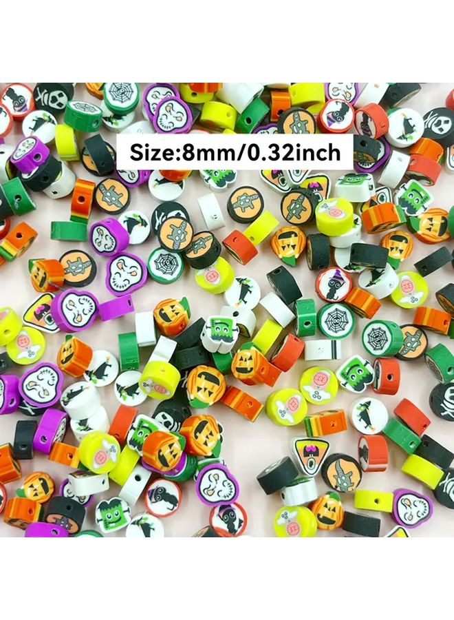 Halloween Style 01 Soft Clay Beads 50pcs DIY Jewelry Making Kit For Bracelets Necklaces - Image 4