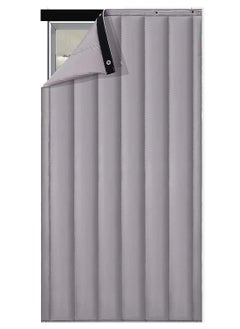 Home Thermal Insulated Door Curtain Winter Doorway Cover Drape Screen Heavy Duty Soundproof Barrier Tapestry Blanket, Windproof Waterproof Warm Cold Protection Living Room (W31.49*H82.68 in/80*210cm)