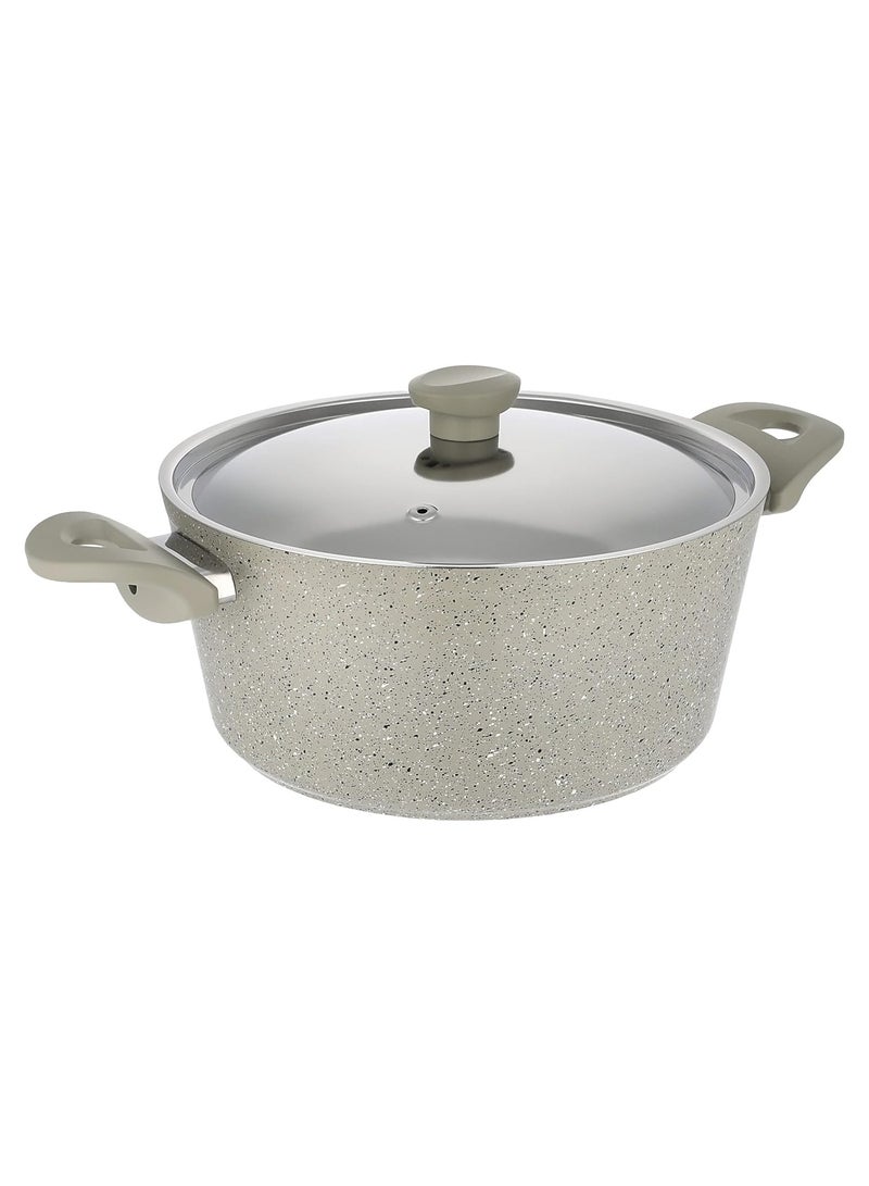 Top Chef Granite Cooking Pot 22cm -Beige - Image 1