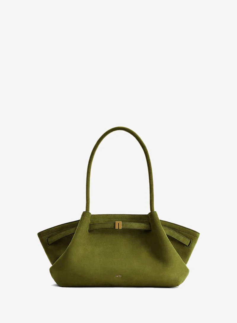 Hana Wide Faux Suede Tote Bag