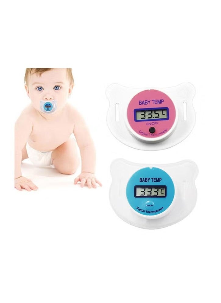 High Accuracy Thermometer LCD Display Shaped Thermometer Pacifier Babies's Heating Fever Monitor Gauge Blue Digital Thermometer for Baby Oral Mouth Temperature Measuring Blue Nipple - pzsku/Z86F1A39D25600F92F871Z/45/_/1710849632/cc5ba5e0-cd0c-431b-8d26-887893de9162