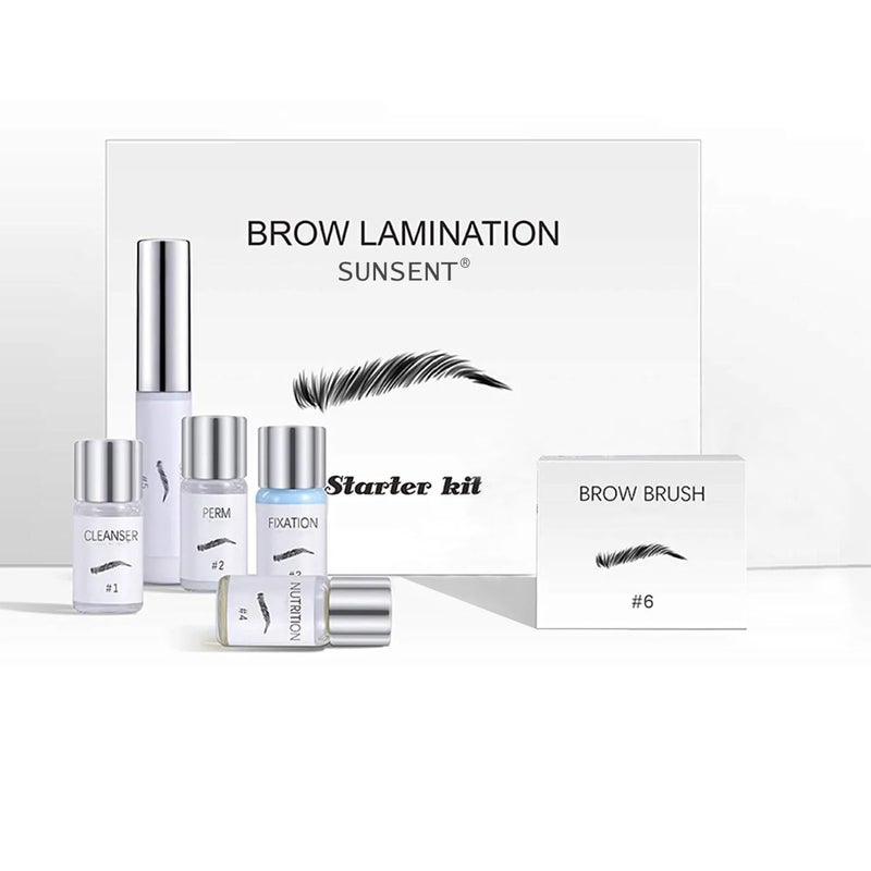 sunsent Eyebrow Lamination KitSUNSENT Brow Lamination KitProfessional DIY Eyebrows Lift Styling Kit for Fuller and Messy EyebrowsLasting 8 WeeksSuitable for SalonHome Use 