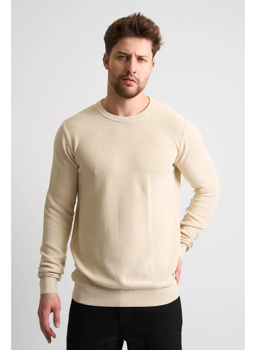 Alexander Gardi Alexandergardi Long Sleeve Textured Basic Knitwear Sweater