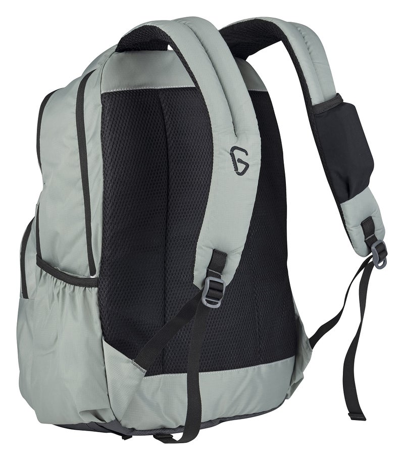 GREENLANDS 37L Ziggy Backpack with Attached Rain Cover â€“ 2 Spacious Compartments, Ideal for Office, School, Travel, Trekking and Trips â€“ Unisex, Light Grey - Image 4