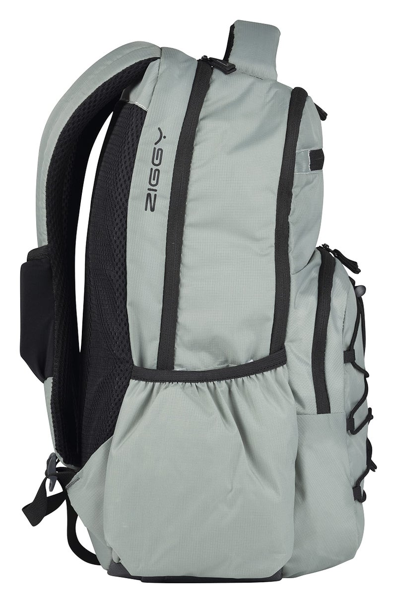 GREENLANDS 37L Ziggy Backpack with Attached Rain Cover â€“ 2 Spacious Compartments, Ideal for Office, School, Travel, Trekking and Trips â€“ Unisex, Light Grey - Image 3