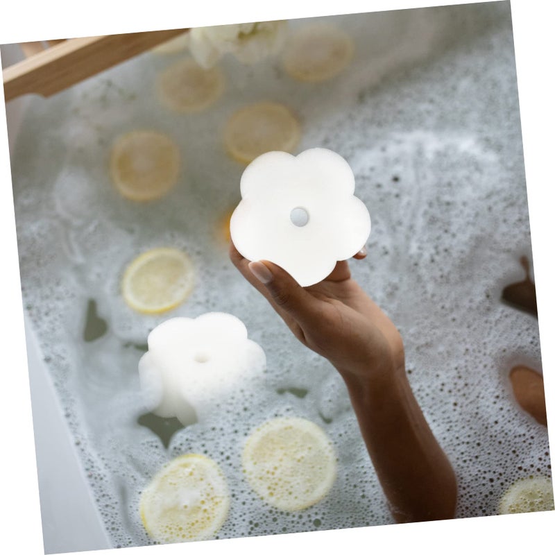 High Efficiency Hollow Flower Oil Absorption Sponges for Swimming Pools and Hot Tubs Bathtub Cleaning Oil Removal 2 Pack - Image 3
