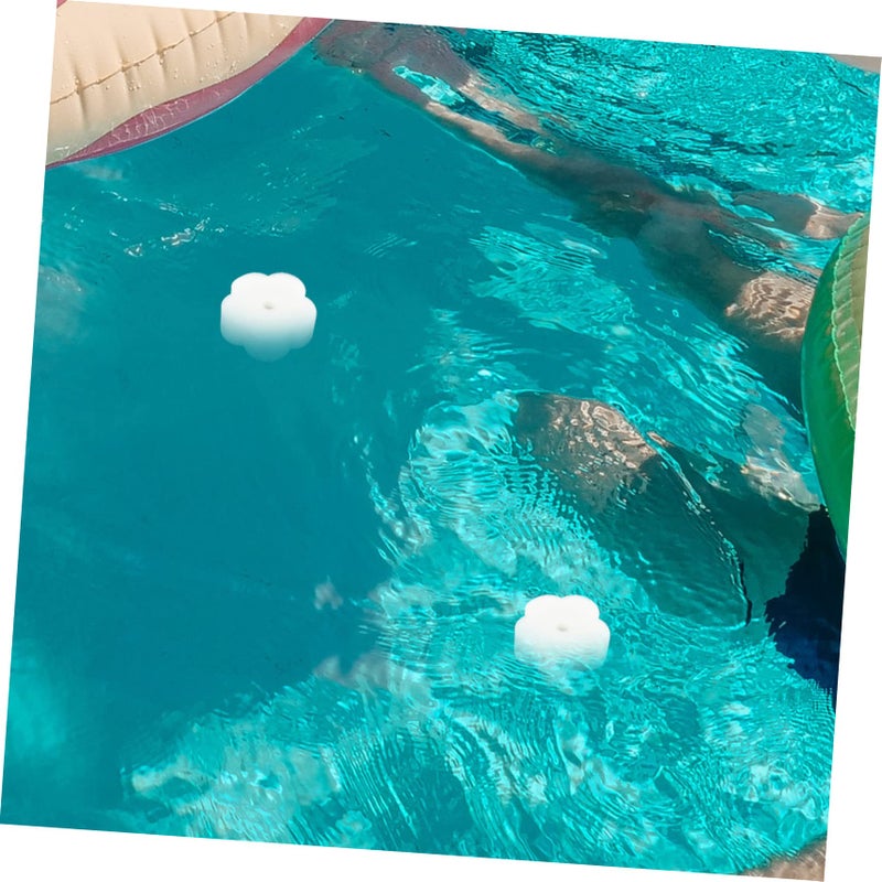 High Efficiency Hollow Flower Oil Absorption Sponges for Swimming Pools and Hot Tubs Bathtub Cleaning Oil Removal 2 Pack - Image 4