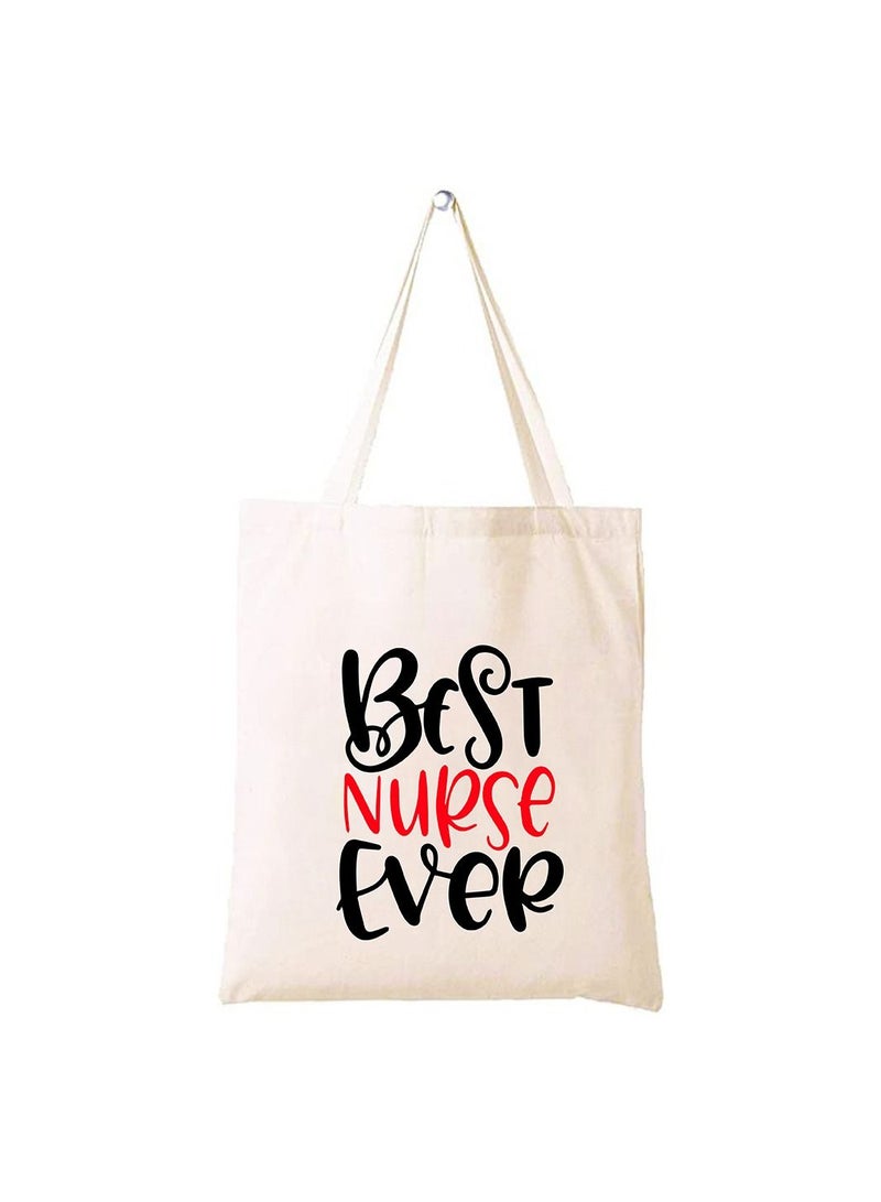 PRINTSHOP4ME Nurses day gift Cotton bag- Printed funny Nurse idea designs - Nurse Gift and Appreciation Gifts - Eco Friendly and Lightweight - For event, gift pack and students  - Image 1