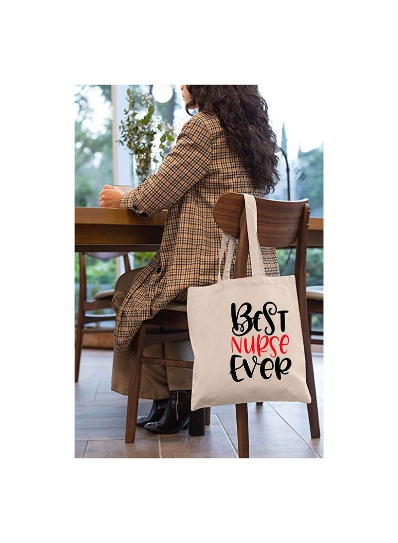 PRINTSHOP4ME Nurses day gift Cotton bag- Printed funny Nurse idea designs - Nurse Gift and Appreciation Gifts - Eco Friendly and Lightweight - For event, gift pack and students  - Image 3