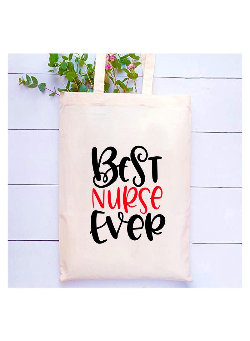 PRINTSHOP4ME Nurses day gift Cotton bag- Printed funny Nurse idea designs - Nurse Gift and Appreciation Gifts - Eco Friendly and Lightweight - For event, gift pack and students  - Image 2