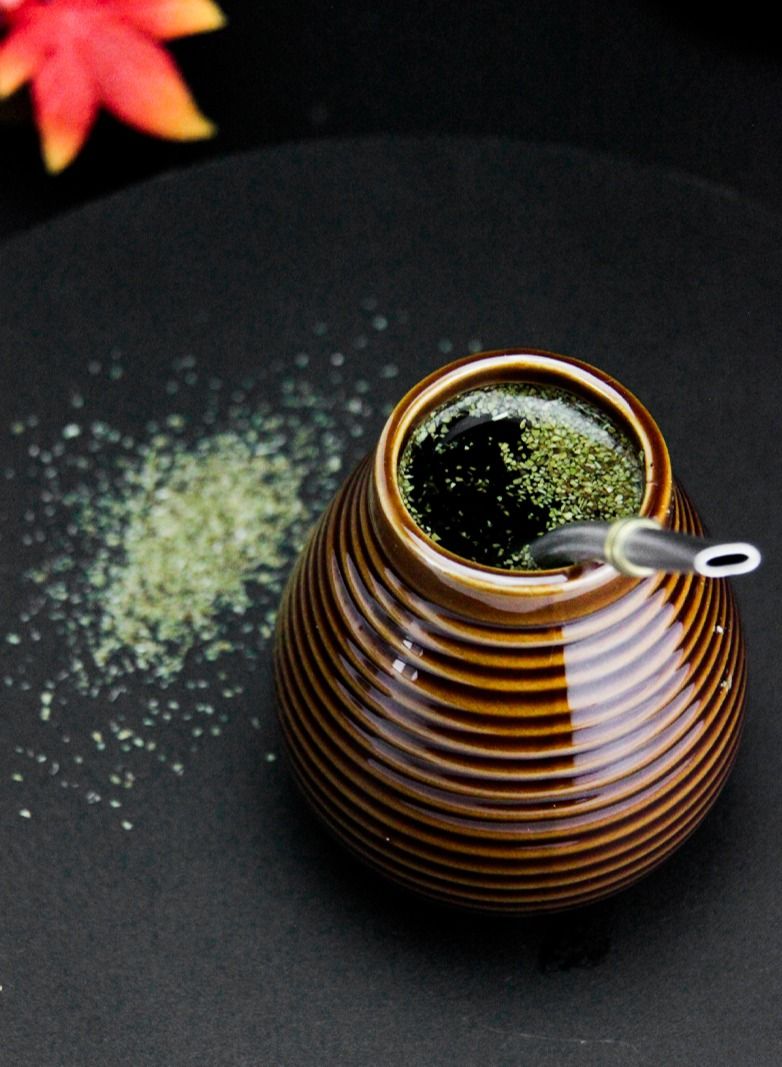 تيلاند وعاء متين أنيق من السيراميك القرع 350 مل بني داكن - Image 5