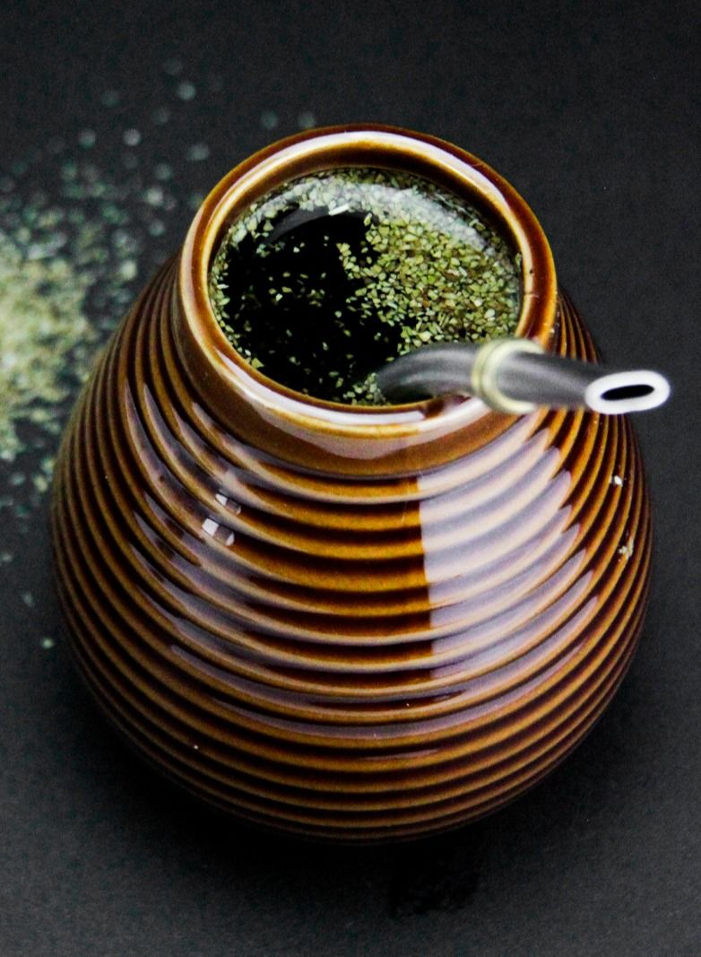 تيلاند وعاء متين أنيق من السيراميك القرع 350 مل بني داكن - Image 4