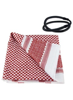 Y&D Scarf Shemagh Tactical Desert Keffiyeh Head Neck White Arab Wrap  - Image 3