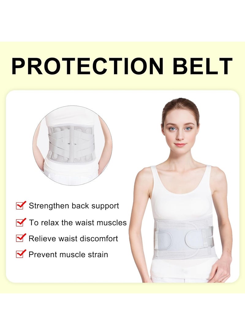 general Back support belt for lower back support, unisex lumbar support belt for herniated discs, muscle strains, sprains, fractures and recovery, breathable and adjustable lumbar protectors - Image 2