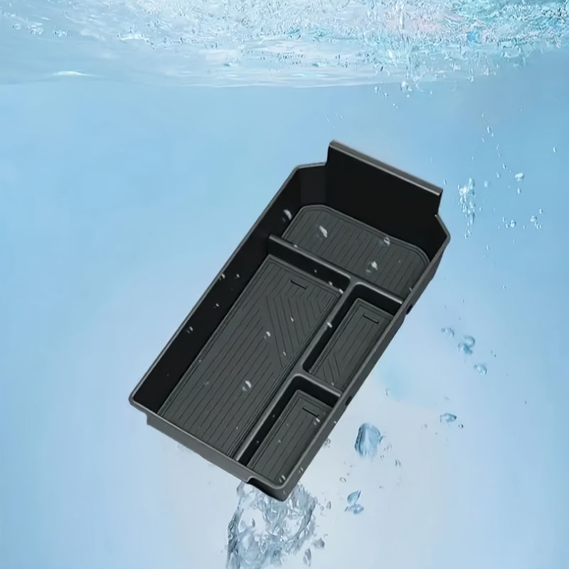 صندوق مسند ذراع مدمج أسود لسيارة Jaecoo J7 PHEV مع حامل هاتف وحامل أكواب - Image 5