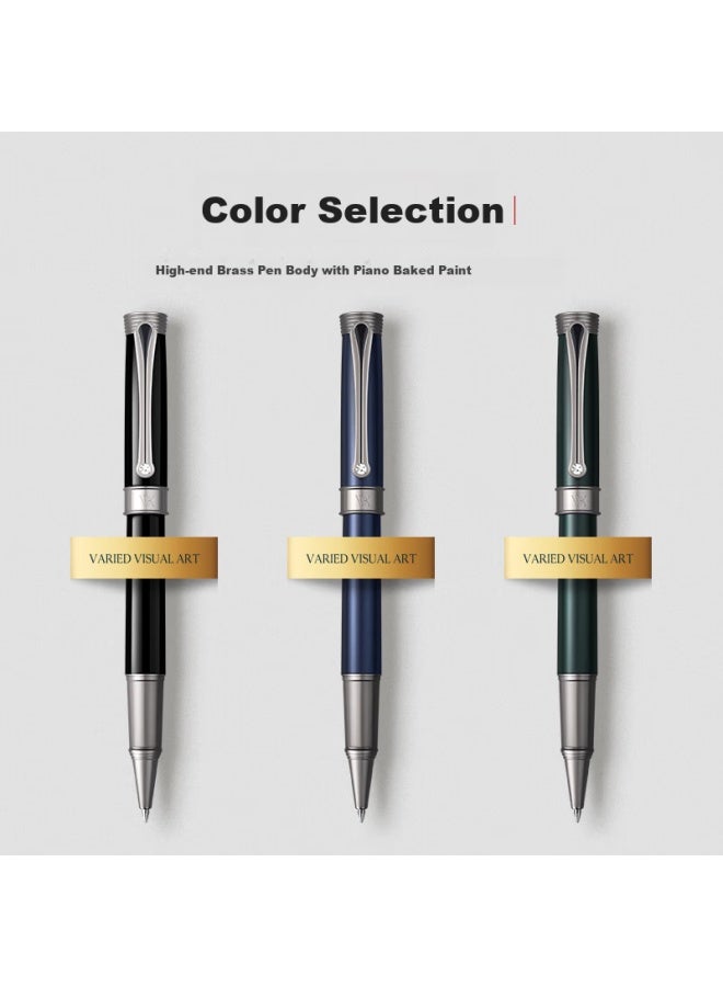 Vva Ballpoint Pen Business Gift Set Men's Gift Birthday Graduation Gift Gift Signature Pen Ladies Qixi Gift Indigo Blue 0.5mm - Image 4