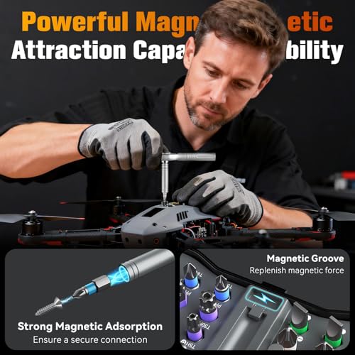 Housolution 43 in 1 Ratchet Screwdriver Set with Detachable Handle, 6.2° Ratchet Head, Multi S2 Steel Bit Free Combination, Portable Repair Tool Kit for Christmas Gifts Furniture, Computer, Bicycle, DIY - Image 4