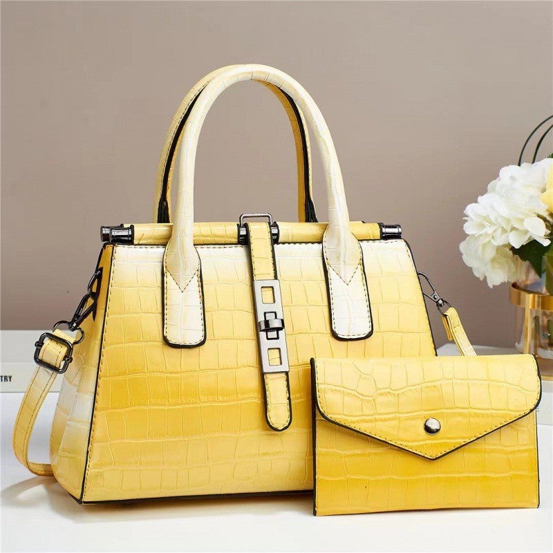 Explosive Women''s Bag Foreign Trade Bag Fashion Bright Leather Large Capacity Handbag Shoulder Crossbody Texturized Women''s Bag - Image 5