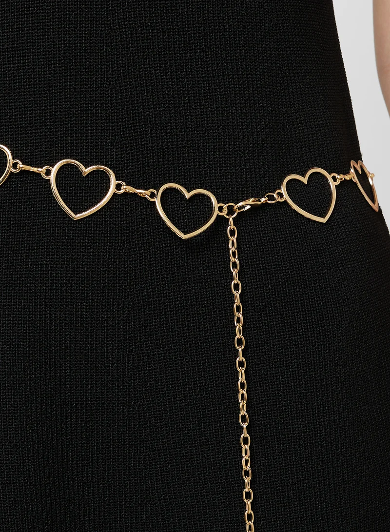 Ginger Heart Chain Waist Belt