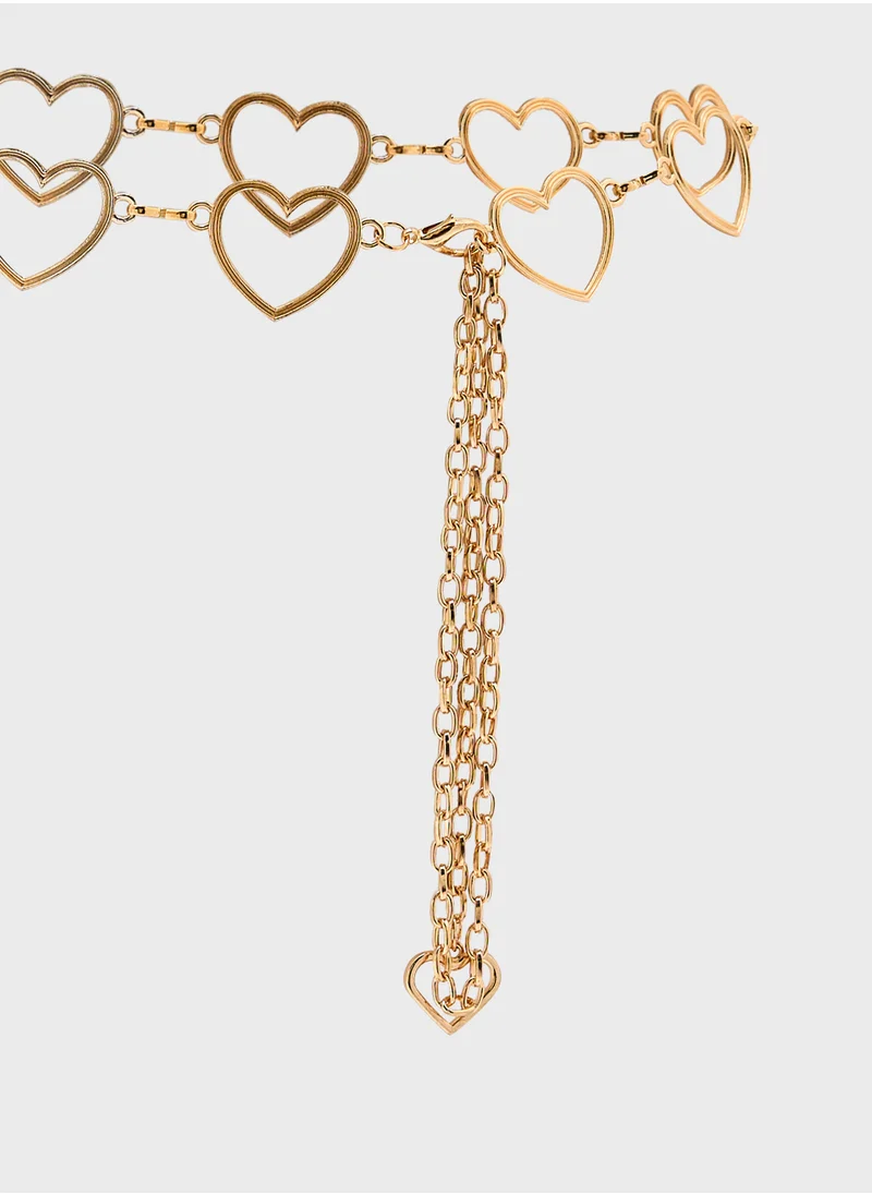 Ginger Heart Chain Waist Belt
