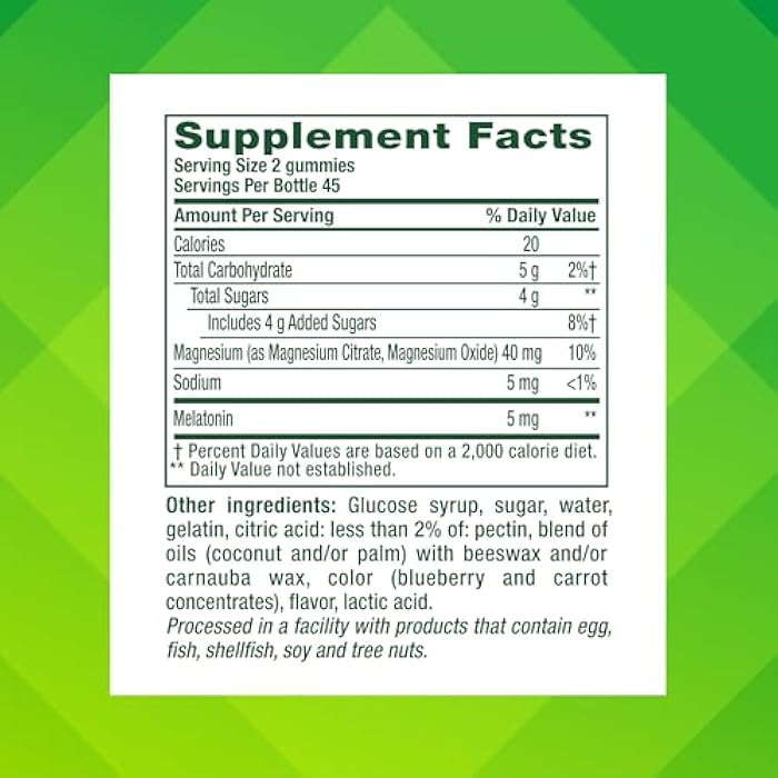 Vitafusion Melatonin Gummies | 5mg | 90 Count | Gummy with Magnesium for Adults | Berry Flavor | Gluten and Dairy-Free Supplement - Image 2