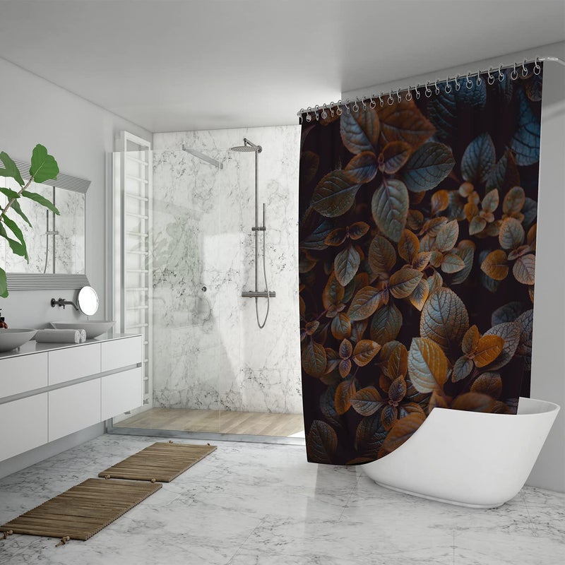 FING Bath Shower Curtain,Bathroom Curtain with Hook,Designer Shower Curtain for Bathroom,Bathtub, Decoration Modern Decorative Bathroom Curtains (Design_18) - Image 4