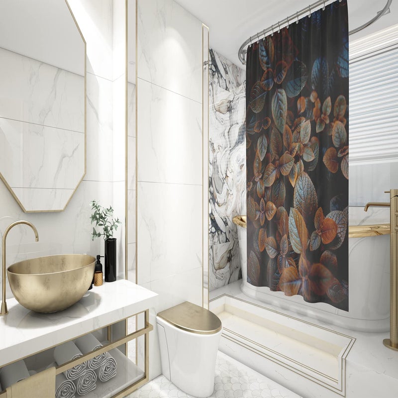 FING Bath Shower Curtain,Bathroom Curtain with Hook,Designer Shower Curtain for Bathroom,Bathtub, Decoration Modern Decorative Bathroom Curtains (Design_18) - Image 3