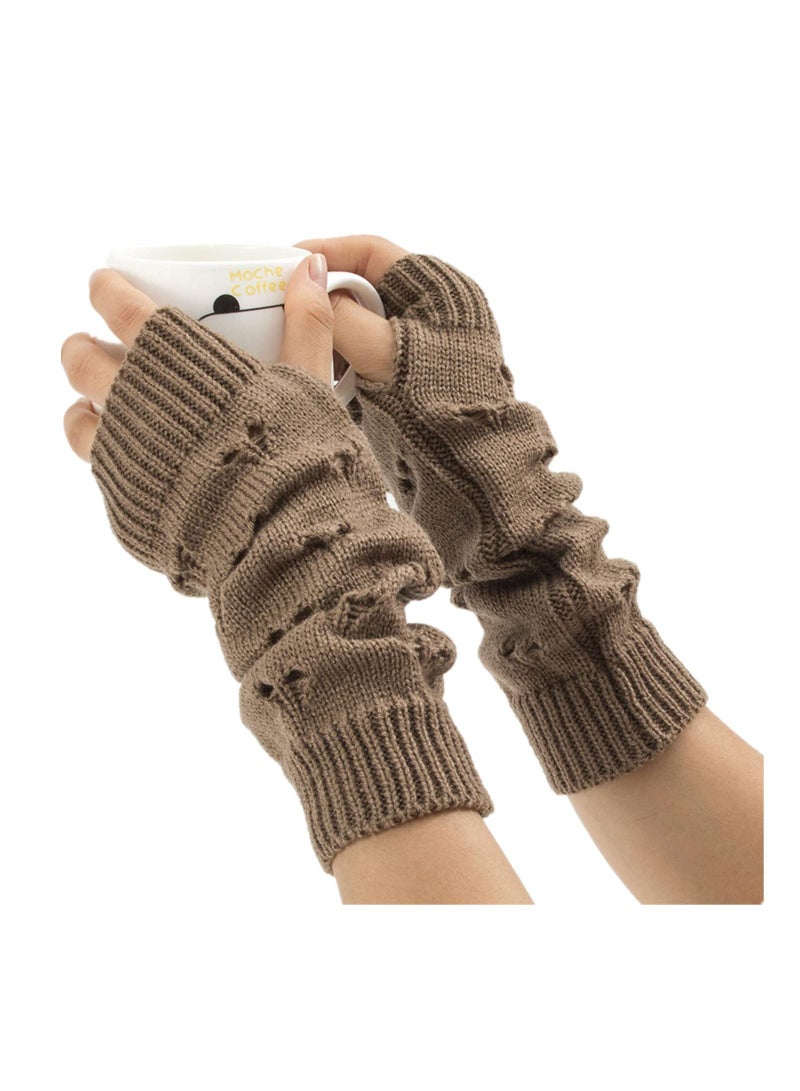 Sweet seven Fairy Gloves - Ripped Crochet Arm Warmers for Halloween, Masquerade, Cosplay, Funny Costumes, and Gifts - Image 3
