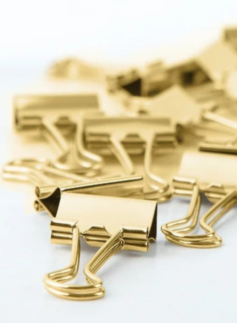 Flamingo Binder Clips Rose Gold 32mm  Metal Binder Clips Photo Clips for Home and Office Supplies Assorted Jumbo Paper Clip Holder for Files, Papers, Office Supply 24pcs - Image 2