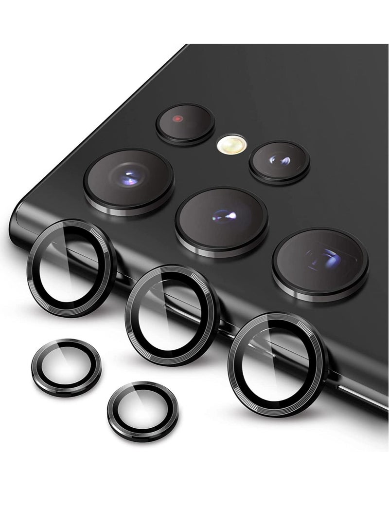 ELTRAZONE Camera Lens Protector for Samsung Galaxy S23 5G 6.1-Inch / S23 Plus 5G 6.6-Inch, 9H Tempered Glass Metal Individual Ring Cover, Easy Installation Tray, HD Clear, Set of 3 - Image 1