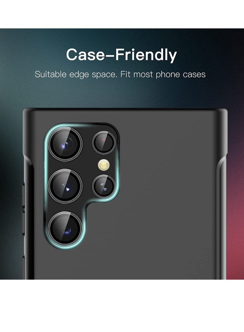 ELTRAZONE Camera Lens Protector for Samsung Galaxy S23 5G 6.1-Inch / S23 Plus 5G 6.6-Inch, 9H Tempered Glass Metal Individual Ring Cover, Easy Installation Tray, HD Clear, Set of 3 - Image 5