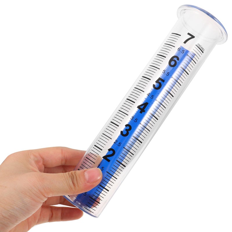 2 Pack Rain Gauge Tube With Blue Scale For Garden Outdoor Weather Monitoring - Image 5