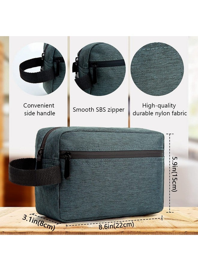 FUNSEED Travel Toiletry Bag For Women And Men, Water Resistant Shaving Bag For Toiletries Accessories, Foldable Storage Bags With Divider And Handle For Cosmetics Toiletries Brushes Tools (Gray) - Image 5