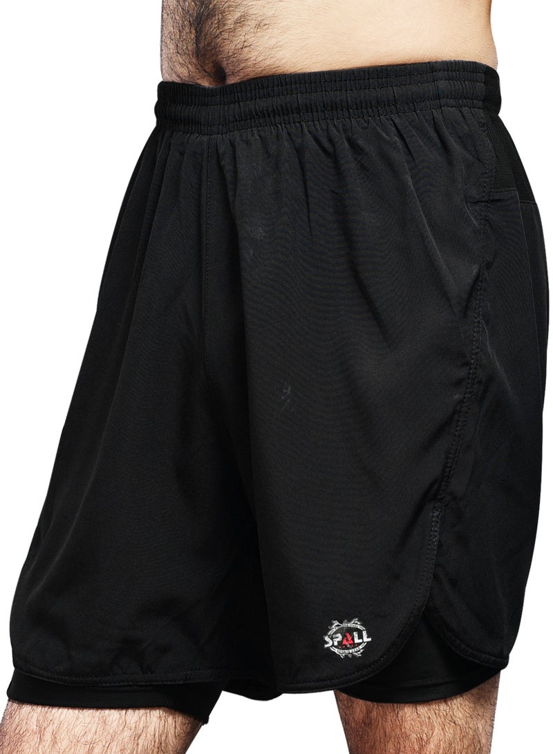 Spall Running Shorts Lightweight Quick Dry For Gym Workout Basketball Sports Athletic Cycling Exercise Jogging Fitness Bodybuilding Training Ideal For Men - Image 3