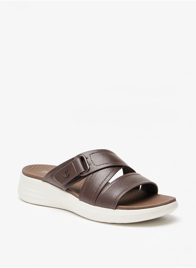 Le Confort Women's Logo Detail Slip-On Cross Strap Sandals  - Image 1
