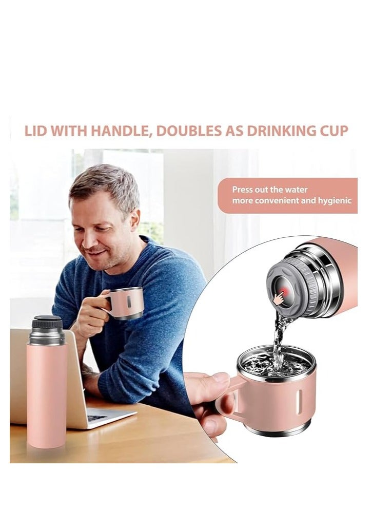500ml Stainless Steel Travel Thermos – Double-Wall Vacuum Insulated Flask with Leakproof Cap and Drinking Cup – Ideal for Hot & Cold Beverages – Durable, Stylish Bottle, Assorted Colors - Image 3