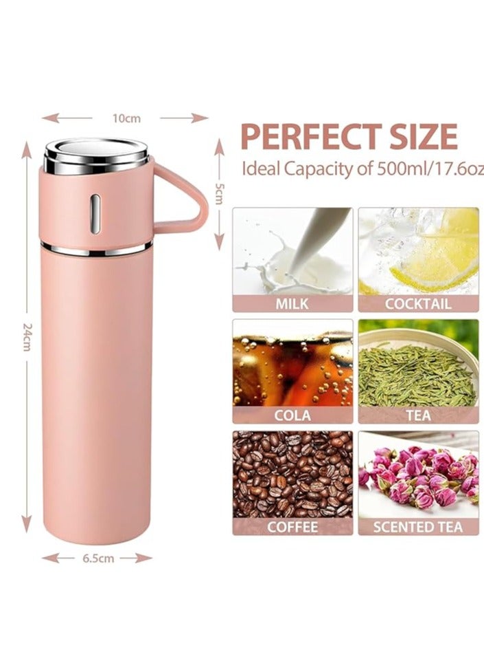 500ml Stainless Steel Travel Thermos – Double-Wall Vacuum Insulated Flask with Leakproof Cap and Drinking Cup – Ideal for Hot & Cold Beverages – Durable, Stylish Bottle, Assorted Colors - Image 4