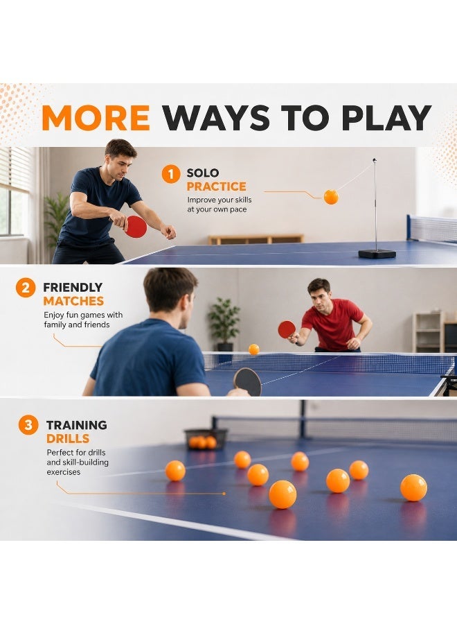 Lukadah 12 Pcs Table Tennis Balls Orange Ping Pong Balls for Indoor & Outdoor Play, Practice Training and Recreational Games, Lightweight Table Tennis Balls for Home, School, Club & Family Fun - Image 4