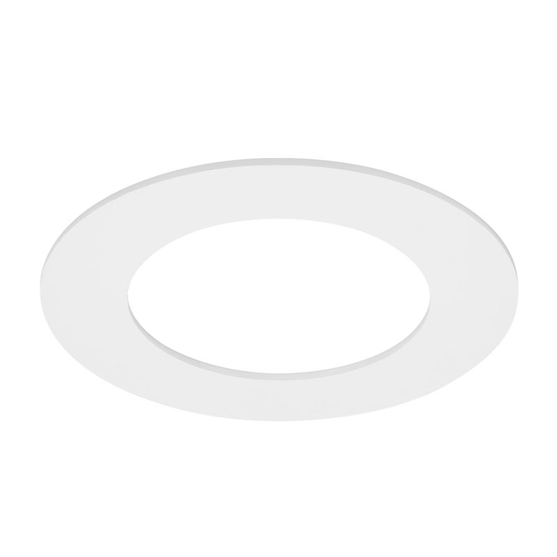 Maxxima 12 Pack 4 in. Goof Rings for Recessed Lights, Can or Canless Lighting Round Downlight Trim Ring, Outer Diameter 6.7â€ Inner Diameter 4.25â€, Durable Plastic Design, White Extended Trim - Image 2