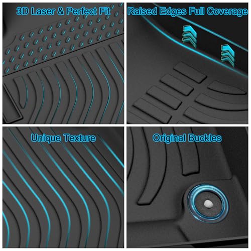 JAOGAUS Floor Mats for Kia Sportage Hybrid 2023-2025 2026 (Only for HEV, Not for PHEV), TPE Waterproof Non-Slip All Weather Protection Custom (Floor Mats & Cargo Liner) - Image 5