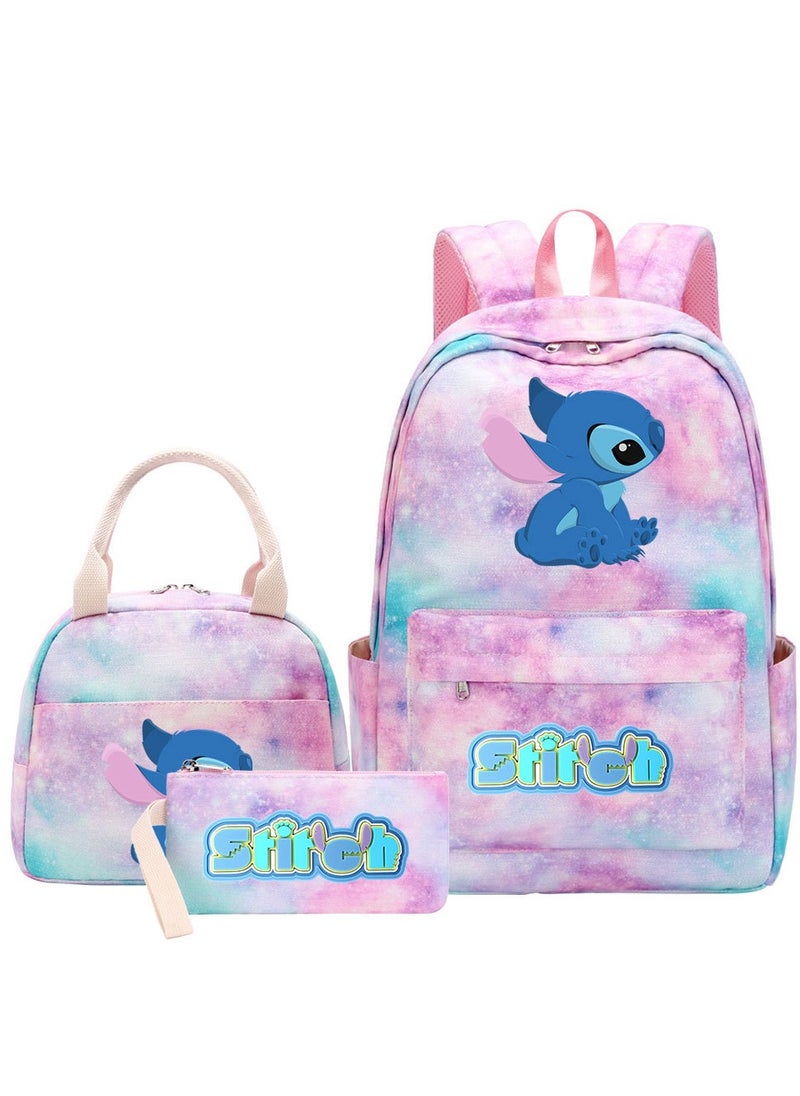 STITCH Stitch Printed Three Piece Set Backpack 